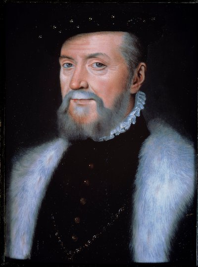 Portrait of the Connetable Anne de Montmorency by François Clouet