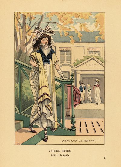 Fashionable woman in front of Vigier