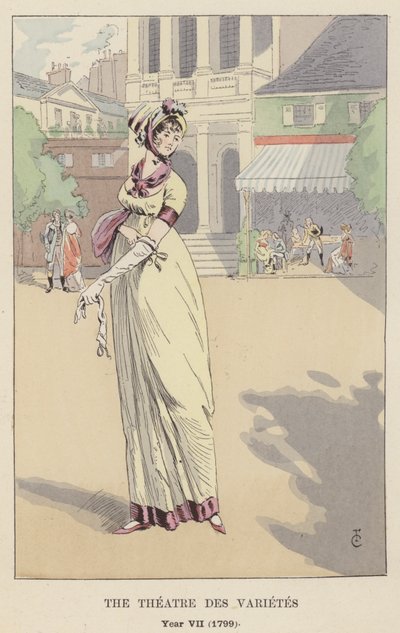 The Theatre des Varietes, Year VII, 1799 by François Courboin