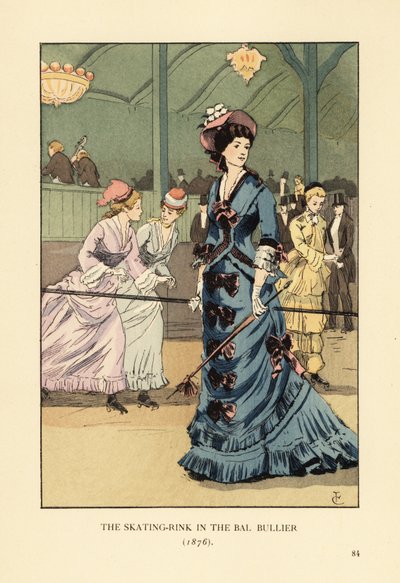 The Skating Rink in the Bal Bullier in 1876 by François Courboin