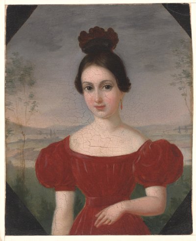 Portrait of Marie Louise Tétu, Madame François Fleischbein by François Fleischbein