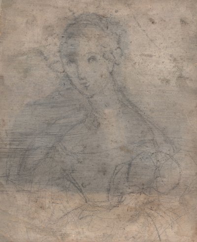 Sketch of Marie Louise Tetu, Madame François Fleischbein, Before c.1833 by François Fleischbein