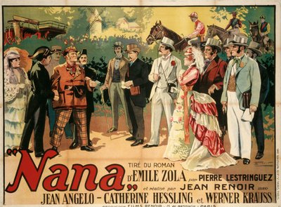 Movie poster Nana by Jean Renoir by François Florit