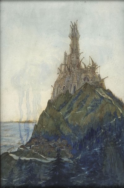 Temple of Thought, Dedicated to Beethoven, Under Construction, 1897-1914 by François Garas