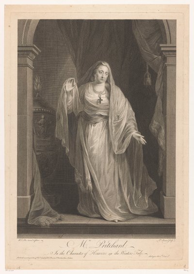 Portrait of Hannah Pritchard as Hermione in 