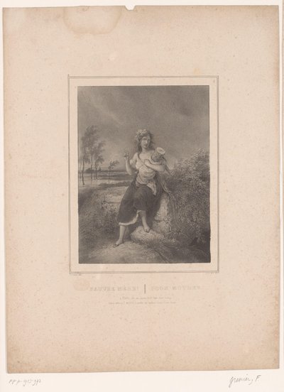 Mother with Tree Trunk Wrapped in Cloth (Twelve Depictions of Various Figures) by François Grenier