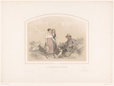 Old Shepherd Predicts the Future to Two Shepherdesses by François Grenier