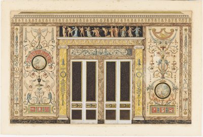 Design for a Wall Elevation in a Music Room by Francois Joseph Belanger