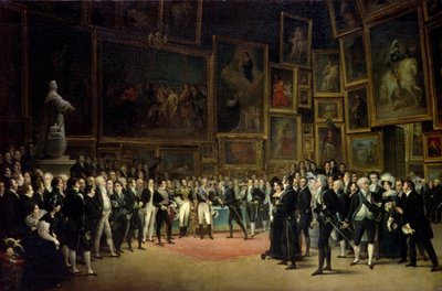 Charles X Presenting Awards to the Artists at the End of the Exhibition of 1824 by François Joseph Heim