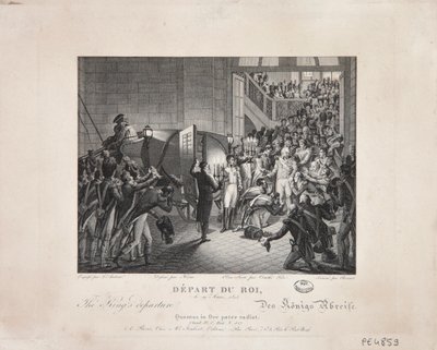 Departure of the King, 19 March 1815 by François Joseph Heim