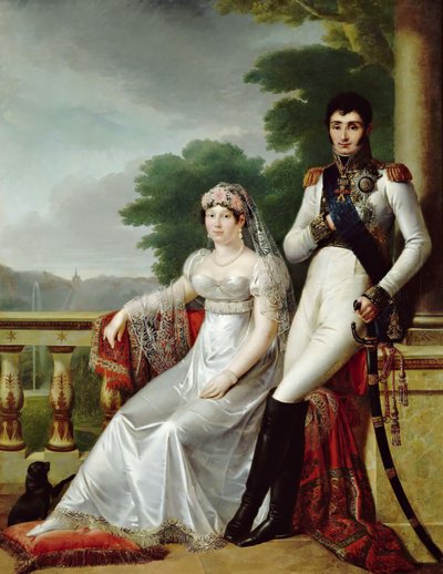 Jérôme Bonaparte and Catharina of Württemberg as King and Queen of Westphalia by François Joseph Kinson