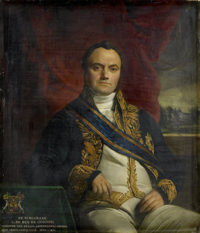 Portrait of Léonard Pierre Joseph, Viscount du Bus de Gisignies, Commissioner-General by François Joseph Navez