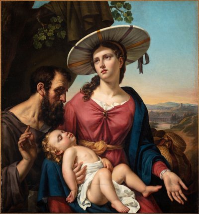 Rest at Flight to Egypt by François Joseph Navez