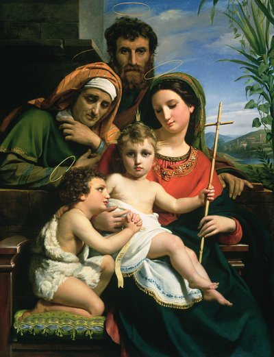 The Holy Family with Saints John the Baptist and Elizabeth, 1823 by François Joseph Navez