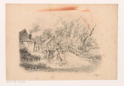 Landscape with Bridge by François Joseph Pfeiffer (II)