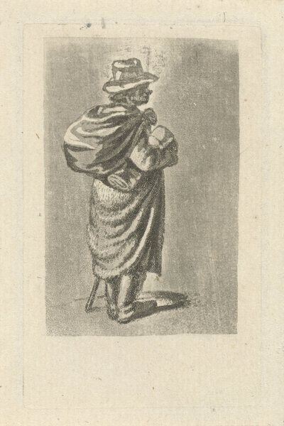 Traveler with Bag on Back by François Joseph Pfeiffer (II)