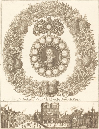 The Perspective of the Church of Notre Dame de Paris by François Le Febvre