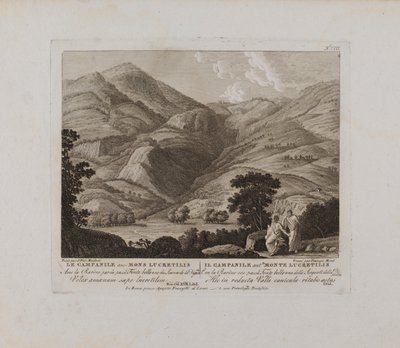 The Campanile Anc. Mons Lucretilis (no. VIII) by François Morel