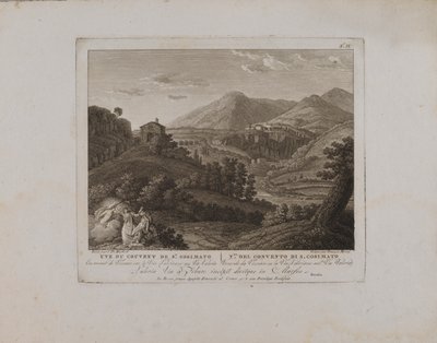 View of the Convent of St. Cosimato (no. II) by François Morel