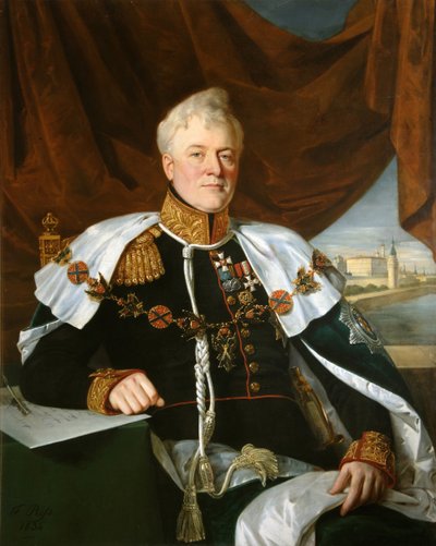 Portrait of Prince Dmitriy Vladimirovich Golitsyn by François Nicolas Riss