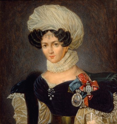 Portrait of Princess Tatyana Vasilyevna Golitsyna by François Nicolas Riss