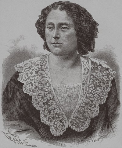 Portrait of Princess Nino Aleksandrovna Griboyedova née Chavchavadze, 1886 by François Pannemaker