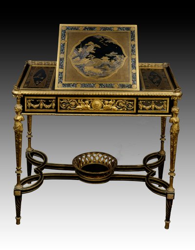 Writing Table in Lacquered Wood by François Rémond
