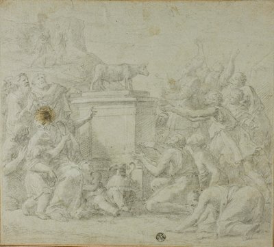 The Israelite Adoration of the Golden Calf by François Roëttiers