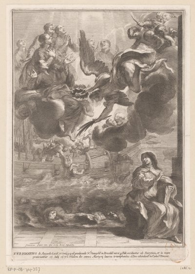 Vision of Saint Theresa with the Drowning Death of Ignatius of Azevedo by François Spierre