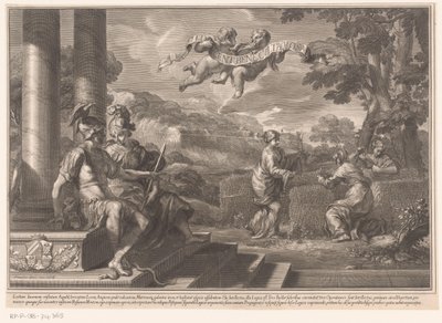 Seated Personifications of Genius and Philosophy with Nymphs Planting Roses by François Spierre