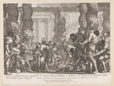 Samson Led to a Pillar in the Temple of Dagon by François Tortebat