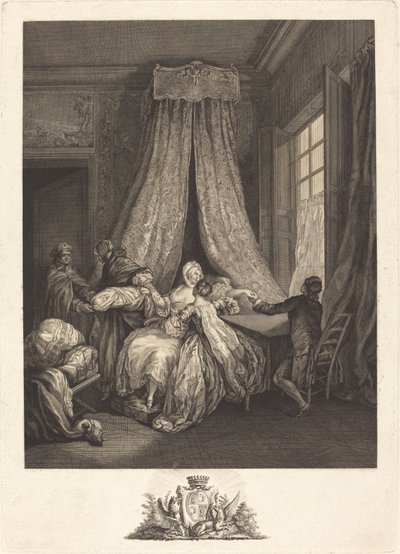 The Fruit of Secret Love by François Voyez after Pierre Antoine Baudouin