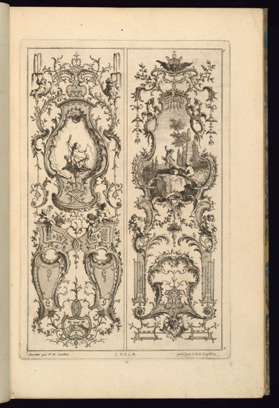 Design for Two Panels by François de Cuvilliés the Elder