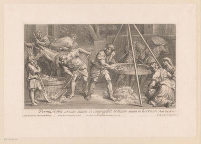 Workers Processing Grain by François de Poilly (II)