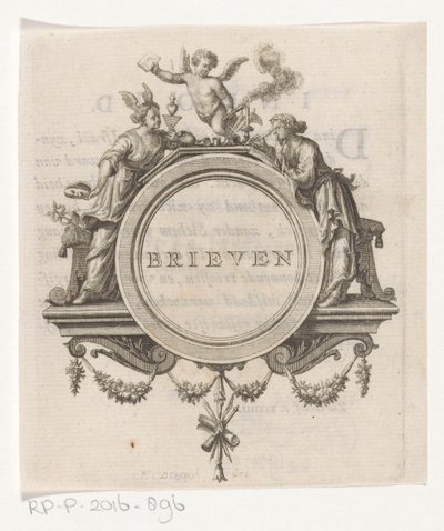 Allegorical Figure and Writing Woman (Letters) by François van Bleyswijck