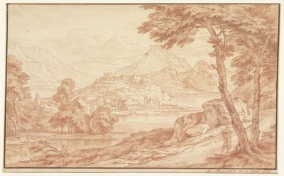 Landscape with a Village by the Water by Frans Boudewijns