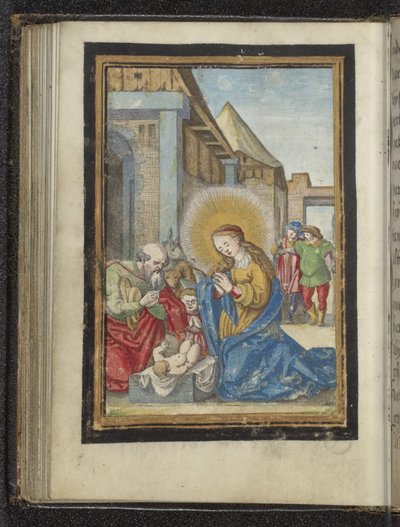 Adoration by Joseph and Mary by Frans Crabbe van Espleghem