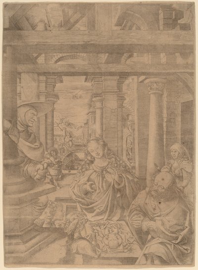 The Adoration of the Shepherds by Frans Crabbe van Espleghem