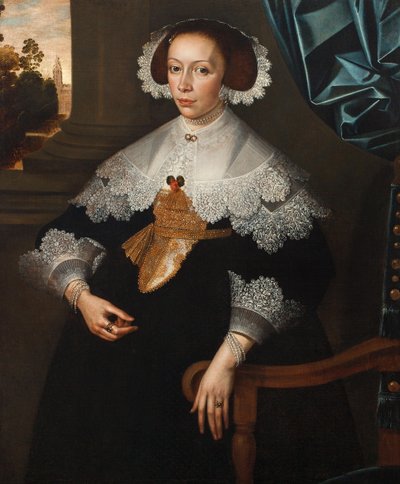 Portrait of Florence-Marguerite de Renesse-Warfusée, Countess of Grimbergen by Frans Denys