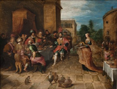 The Banquet of Herod. Salome Presents the Head of John the Baptist by Frans Francken d.Y.