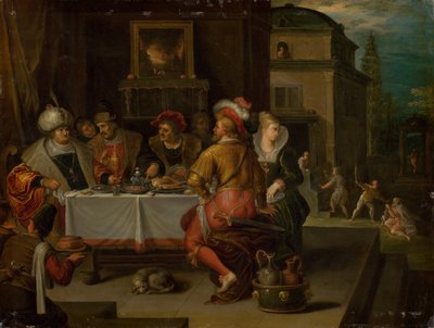 The Parable of the Rich Man and the Beggar Lazarus by Frans Francken the Younger