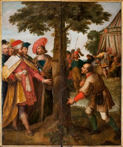The Miracle of the Tree Cut Down. The Miracle of Saint Gummarus by Frans Francken the Younger
