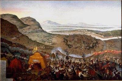 View of the Battle of Vienna on 12/09/1683 on the Hill of Kahlenberg by Frans Geffels