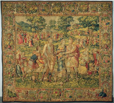 King Abimelech Restores Sarah to her Husband, Abraham by Frans Geubels