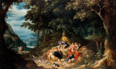 Apollo and the Nine Muses by Frans & Govaerts Abraham (1589 1626) Francken