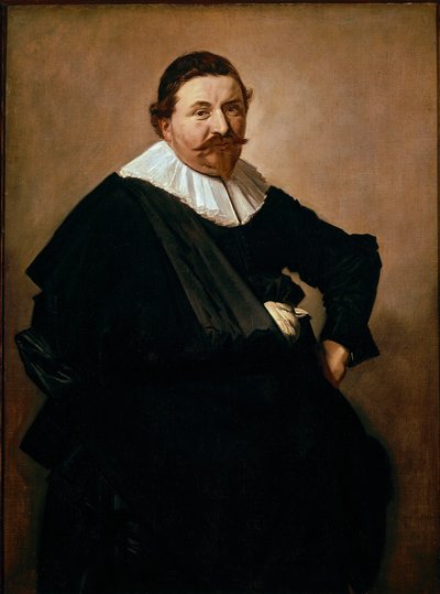 Portrait of Lucas de Clercq, Belgian Merchant of Weaving Products by Frans Hals