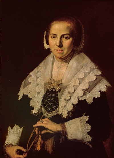 Portrait of a Woman with a Fan by Frans Hals