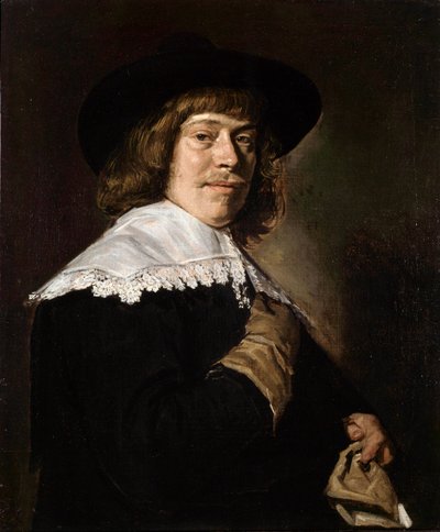 Portrait of a Young Man Holding a Glove, c1650 by Frans Hals