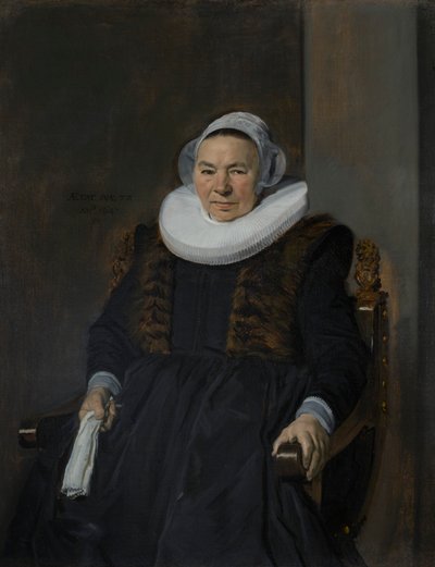 Portrait of an Elderly Woman, traditionally called Mevrouw Bodolphe by Frans Hals