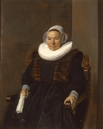 Portrait of an Elderly Woman, Traditionally Called Mevrouw Bodolphe by Frans Hals